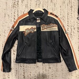 Women’s Harley Davidson Black Leather Jacket